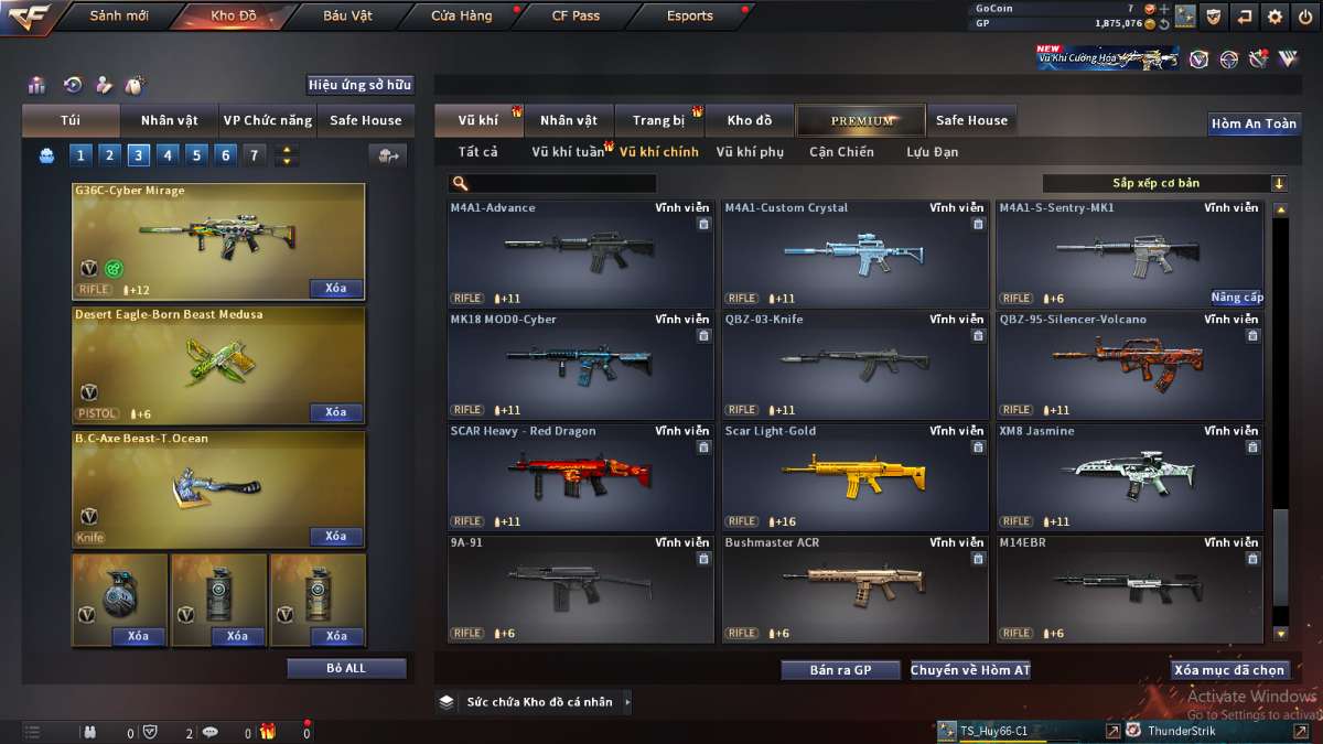 shop acc cf uy tin gia re